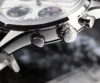 Cronos L6035 Chronograph 38.5mm Quartz Wristwatches Miyota 6S20 Black&White Panda Dial Sapphire Waterproof 10Bar BGW-9 Watches 3