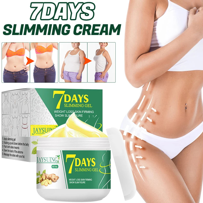 Crema snellente allo zenzero caldo anticellulite pancia rassodante corpo pancia 7 giorni brucia grassi gel per massaggio del sudore peso_voghion.com