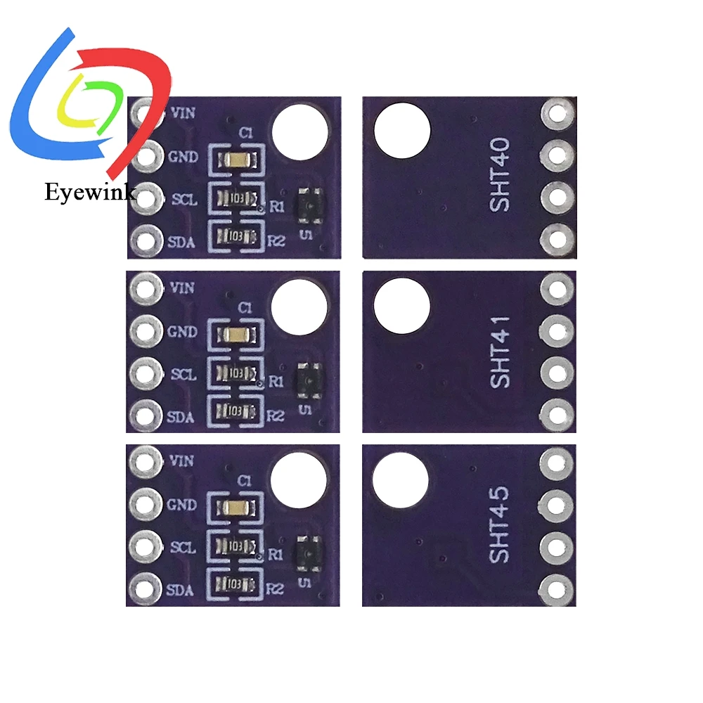 SHT40 SHT41 SHT45 Digital Temperature and Humidity Sensor Module I2C Communication High Accuracy