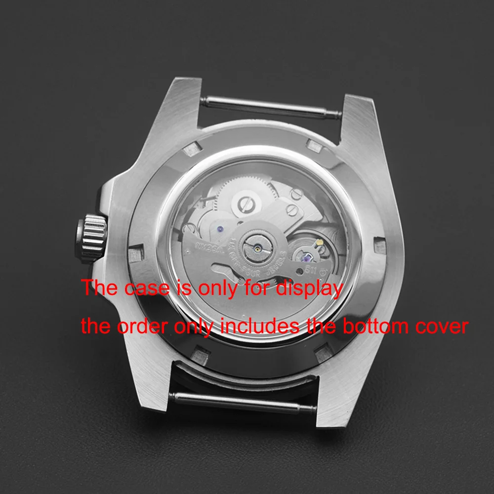 RLX 잠수함 요트용 모드 투명 케이스 하단 커버, 사파이어 시계 후면 커버, 40mm 기계식 시계
