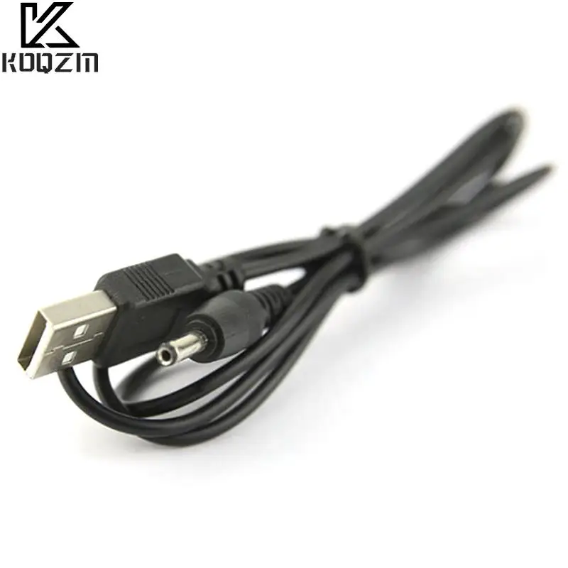 Cavo da 80 cm Porta USB a DC 2.0 2.5 3.5 4.0 5.5mm 5 V DC Barrel Jack Cavo di alimentazione Connettore Nero per lampada a LED o altri attrezzature  7