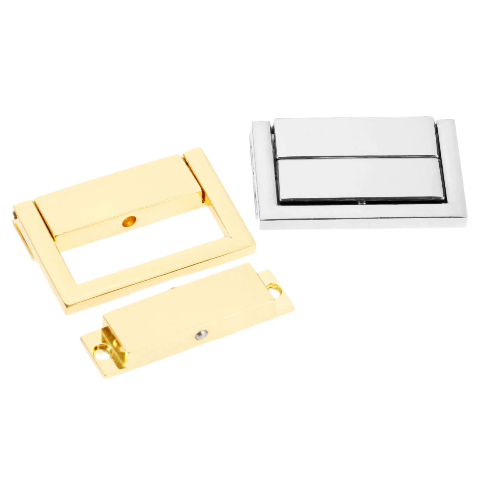 1Pc 48*30mm Jewelry Chest Gift Wine Wooden Box Case Toggle Latch Suitcase Hasp Leather Bag Handbag Purse Closure Lock with Screw