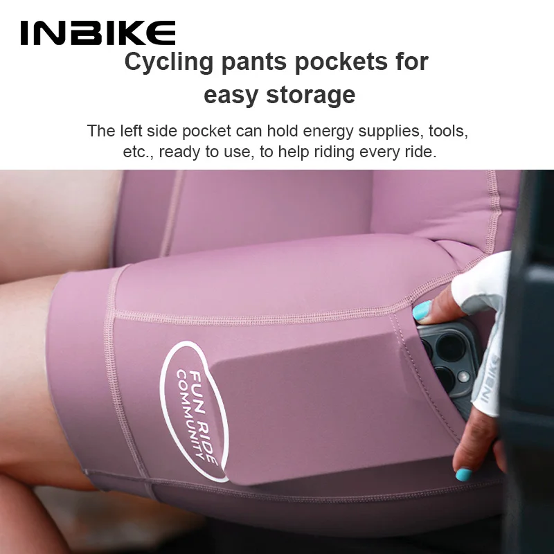 INBIKE 2025 Women's Cycling Shorts Summer Bicycle Pants Tights High Elasticity Biker Short Woman with Pockets Cycling Clothing - Image 4