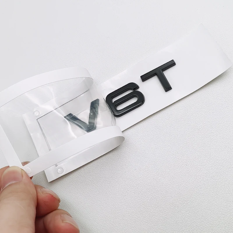 3D ABS V6T V8T S라인 로고 S 라인 엠블럼 자동차 펜더 배지 스티커, 아우디 S라인 A1 A2 A3 A4 A5 A6 A7 A8 Q2 Q3 Q5 Q7 액세서리