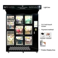 Distributeur automatique de fleurs pour réfrigérateur personnalisé, service 24h/24, bouquets de roses fraîches en libre-service, boutique de fleurs, fournitures pour immeubles de bureaux 4