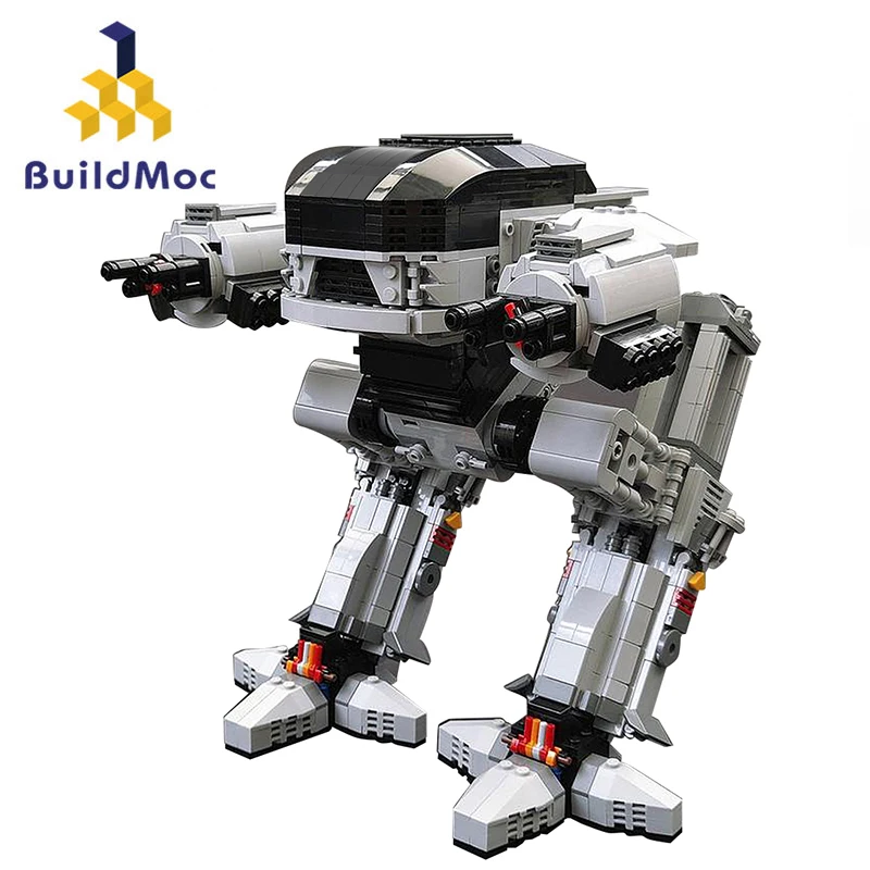 

Buildmoc RoboCoped Mech Robots UCS Scale ED-209 Figures MOC Set Building Blocks Kits Toys for Children Kids Gifts Toy Bricks