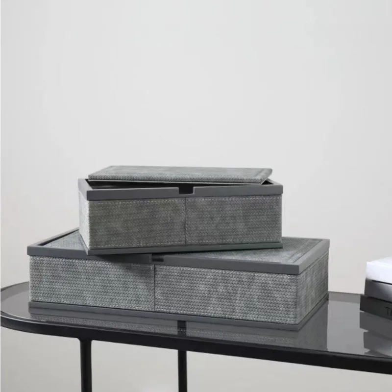 Wooden Jewelry Box Large Surface Exquisite Leather Multi Functional Organizer Luxury Jewelry Storage Box Packaging Supplies