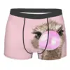 Sneaky Ostrich Bubble Gum Man's Boxer Briefs Underwear Animal Highly Breathable High Quality Sexy Shorts Gift Idea 1