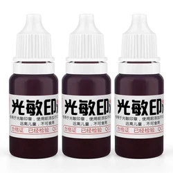 10ml Waterproof Ink for Clothing - Blue, Red, Black - Ideal for Student and Kids' Name Stamps (Coffee)
