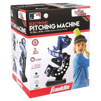 Franklin Sports MLB Electronic Baseball Pitching Machine – Adjustable – Every 7 Seconds – 6 Balls 2