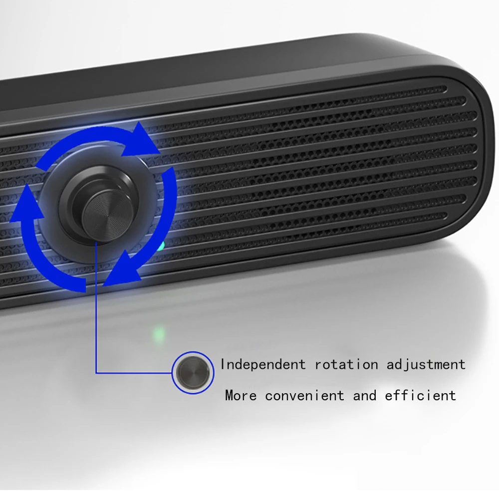Computer Speakers Stereo Subwoofer Soundbar for Desktop Laptop PC TV