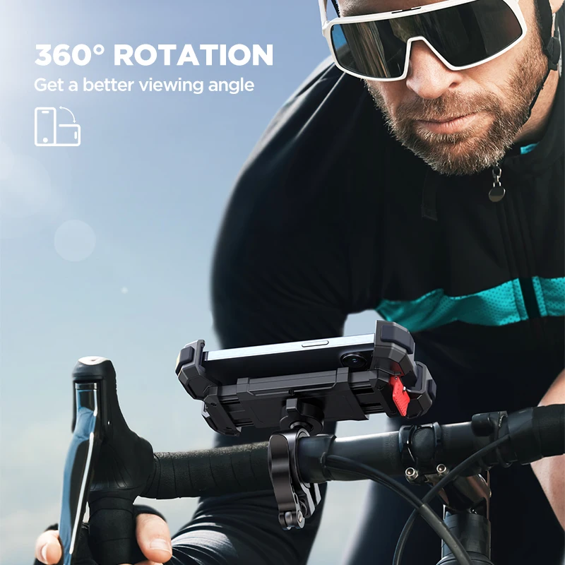 JOYROOM 360° Rotation Bicycle Phone Holder Motorcycle Phone Mount - Main Image