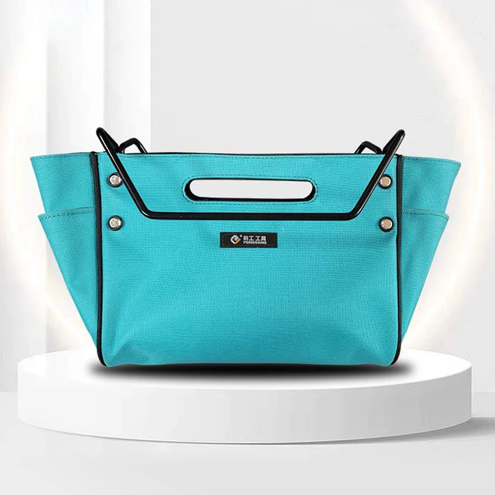 Telescoping Ladder Tool Bag Tool Multifunctional Hanging Bag Oxford Cloth Portable Storage Bag with Side Pockets Electrician Bag