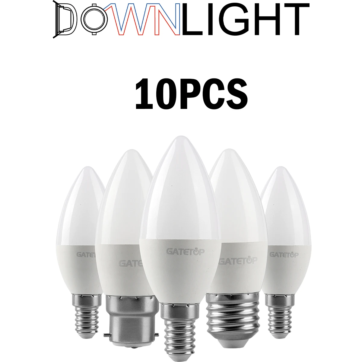 

10Pcs 3W-7W 220V LED Bulb C37 E27/B22/E14 Warm White/Day White/Cold White No Flicker High Lumen Lamp For Home, Office, Classroom