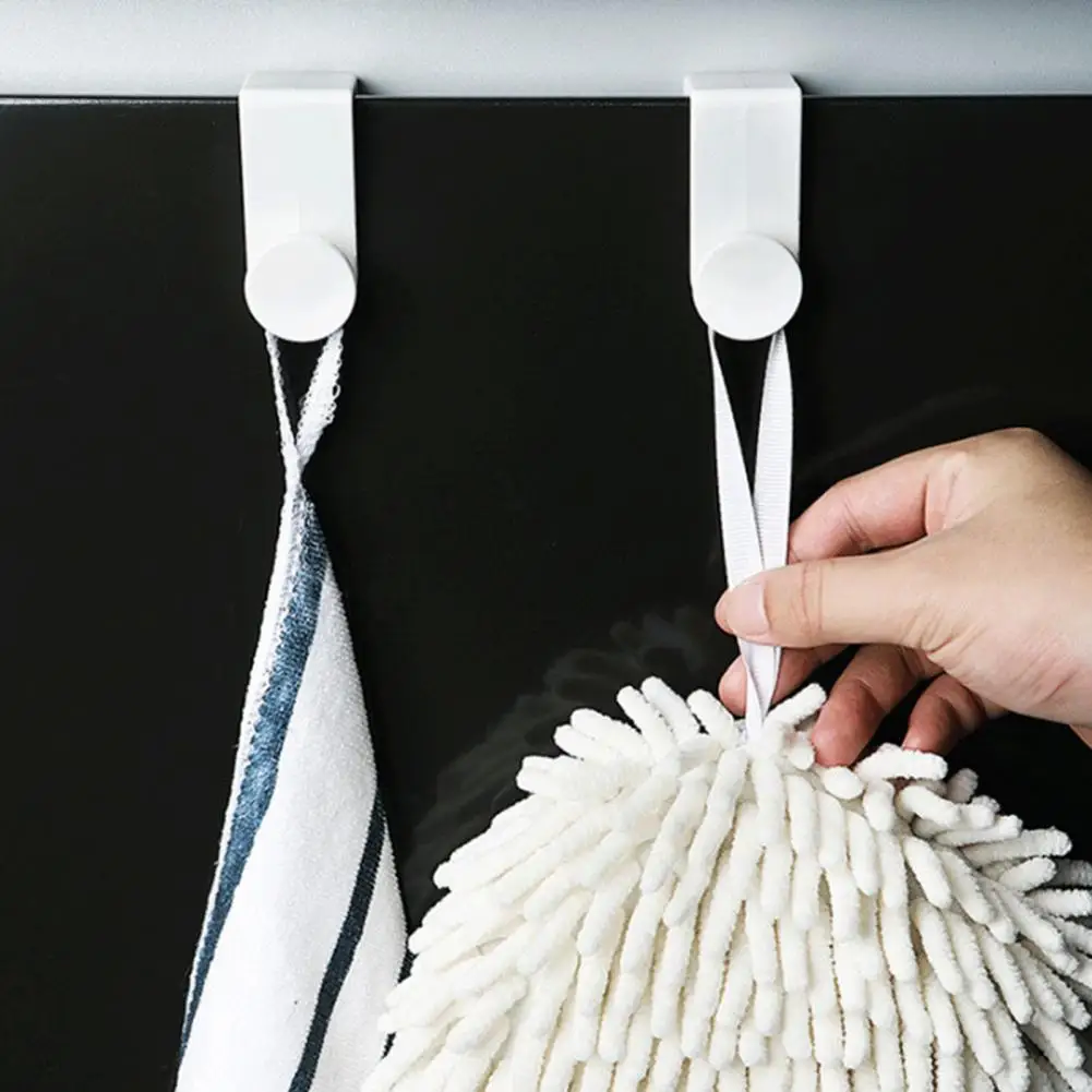 2Pcs Simple No Drilling Multifunctional Clothes Hanger Over The Door Cabinet Door Hook for Indoor Cabinet Hook