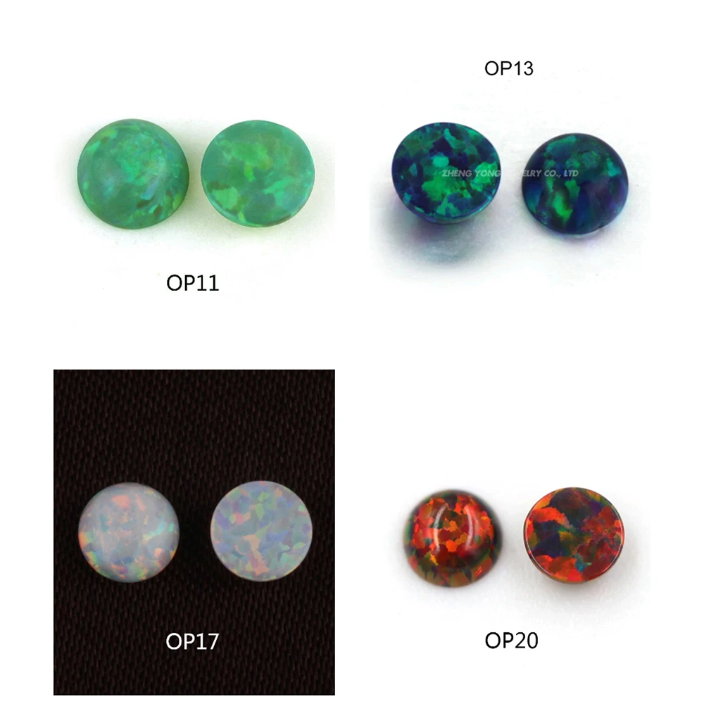 OP11-OP20 смешанные цвета Круглый драгоценный камень Кабошон с плоским дном огранка синтетический опал ювелирный камень OP11-OP20 смешанные цвета Круглый драгоценный камень Кабошон с плоским дном огранка синтетический опал ювелирный камень