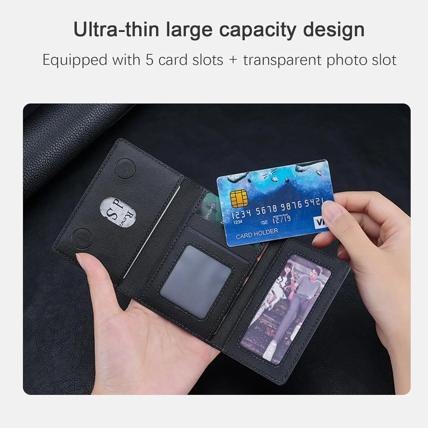 Magnetic Trifold Wallet with Magsafe Compatibility