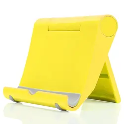Foldable Universal Desk Phone and Tablet Stand Holder (YELLOW)