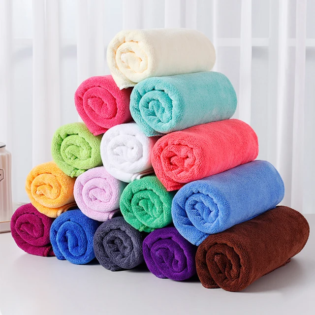 Beauty salon bath towel massage home and soft  non-linting quick-drying soft sports sweat-absorbent towel Dry hair towel 6