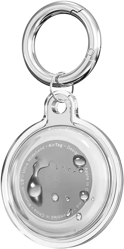 Waterproof Airtag Holder Keychain for Pet Collars and Key Rings