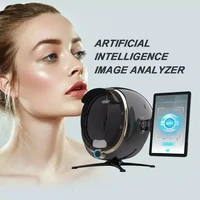 Facial Analyzer Monitor Machine Magic Mirror Portable Testing English 3D Skin Care Detector Face Camera Test Analysis Newest 2