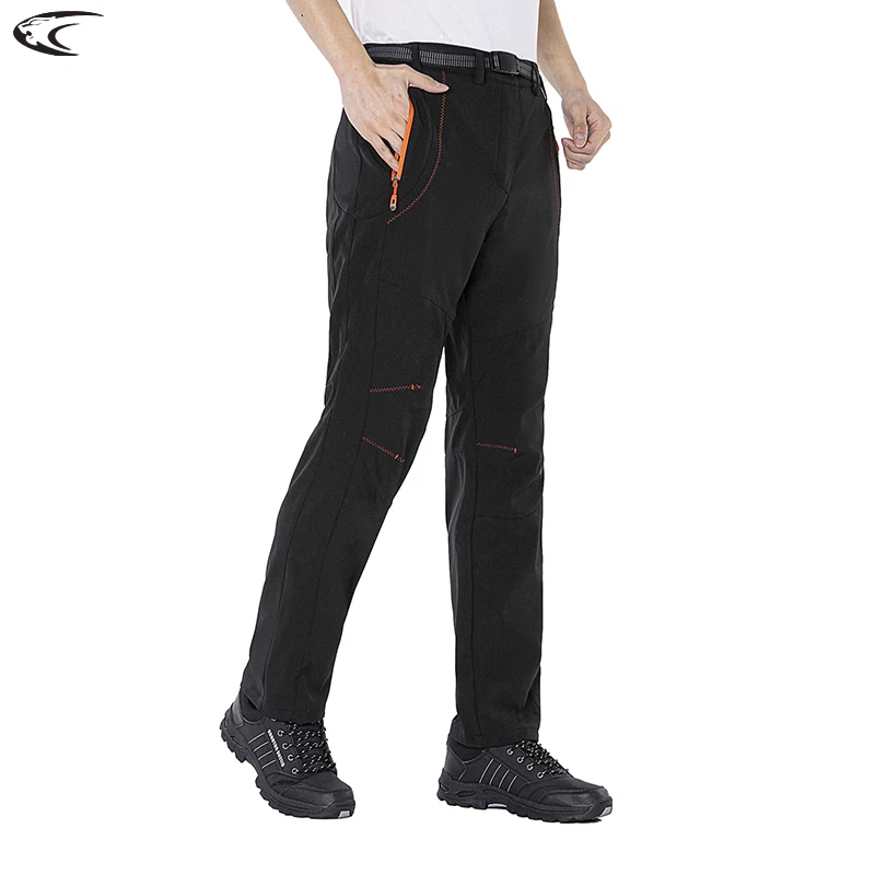 LNGXOMenWinterFleecePantsWarmWaterproofHikingPantsOutdoorCampingClimbingSkiingSoft