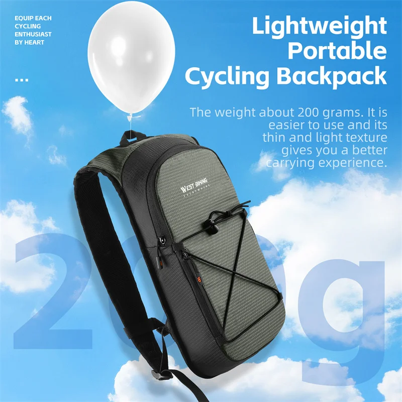 WEST BIKING Portable Cycling Backpack 7L for Biking Running Climbing Hiking