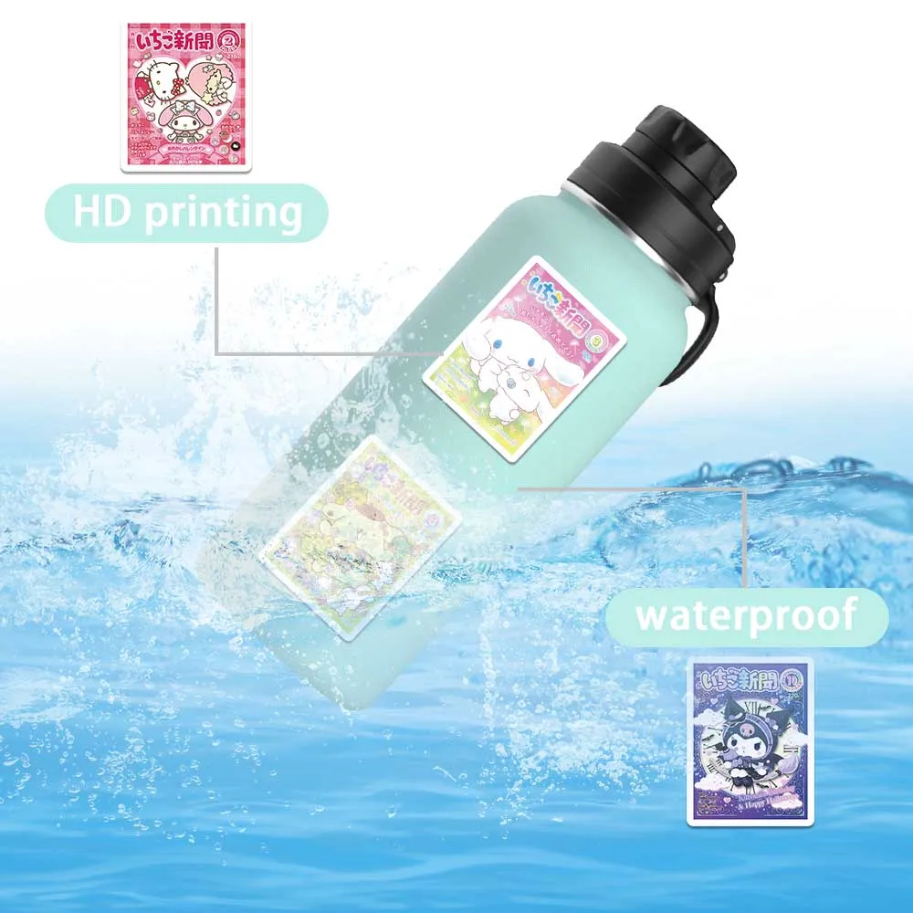 65/127pcs Sanrio Magazine Cover Mini Poster Stickers Hello Kitty Cinnamoroll Kuromi Melody DIY Fridge Phone Scrapbook Girl Decal hello kitty stickers