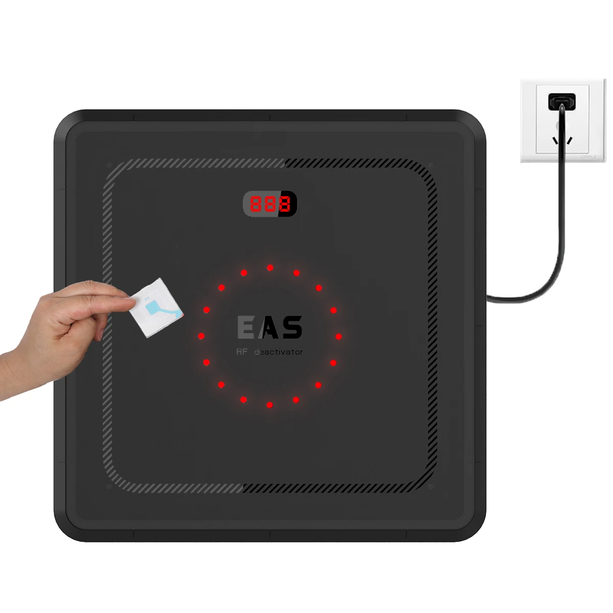 RF Label Deactivator 8.2 Mhz Store RF Deactivation Pad With Sound Light Alarm Retail Security Anti Shooplifting Devices