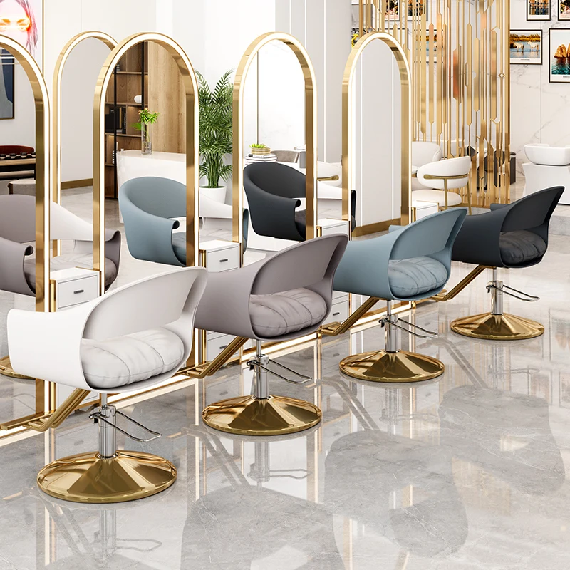 Beauty Salon Chair Comfortable Equipment Barber Chair Hairdresser Metal Makeup Office Cosmetic Barber Chair Hair Stylist Silla De Barbero Furniture