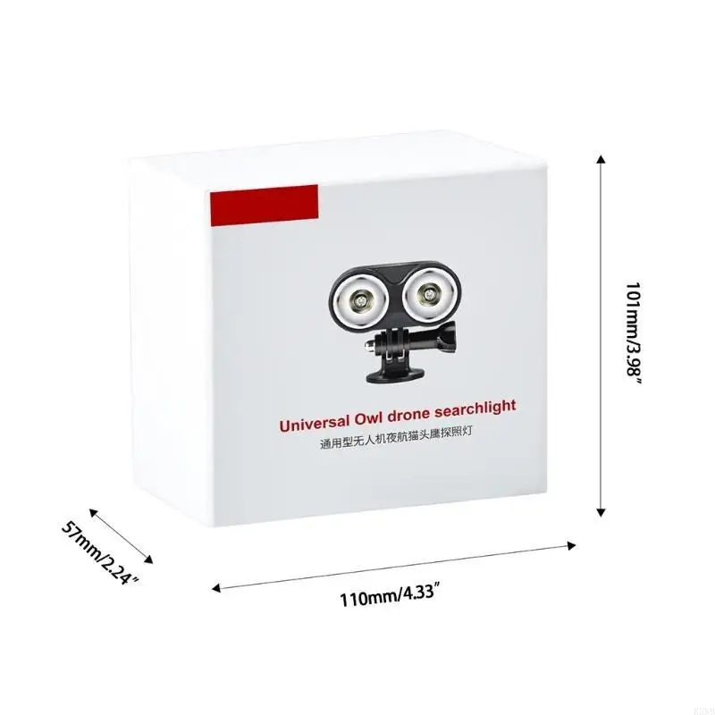 K3NB 범용 올빼미 드론 서치라이트 Air 2 Air 2S 2/FPV Drones용 충전식 LED 플래시 신호 램프