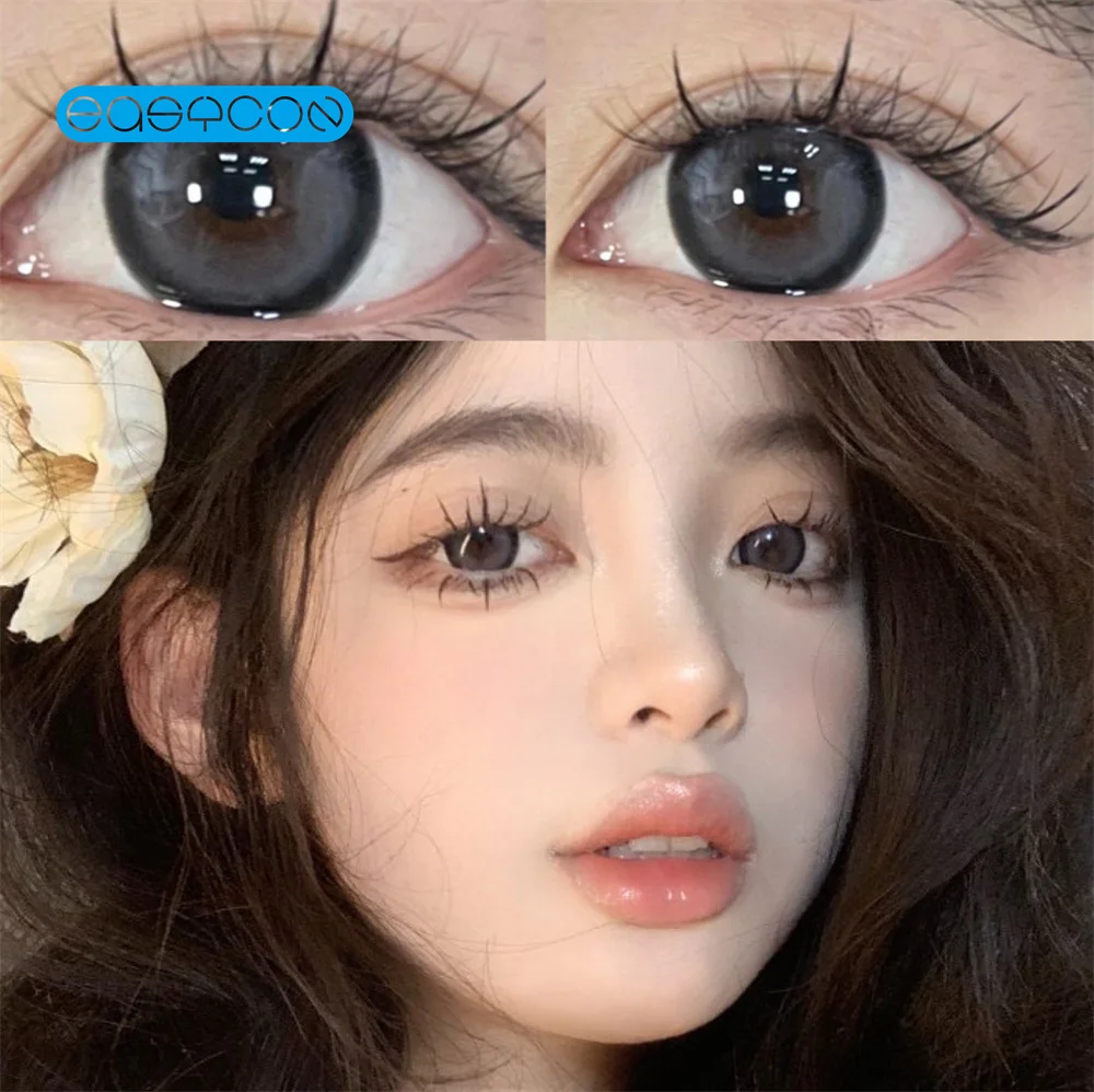 EasyconFoggylimeGrayColoredContactLensesSoftForEyesSmall