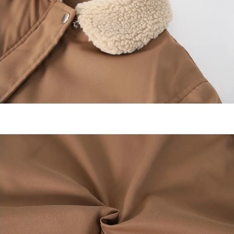 어린이 면화 패딩 재킷 턴 다운 칼라 파카 가을 겨울 소년 따뜻한 재킷 코트 어린이 겉옷   의류