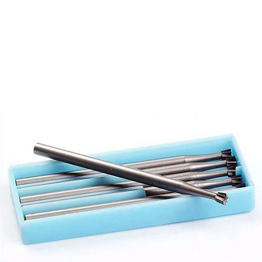 

6pcs Alloy Tungsten Steel Burs Wood Milling Cutter Micro Engraving Carving Rotary Tool For Jewelry Making