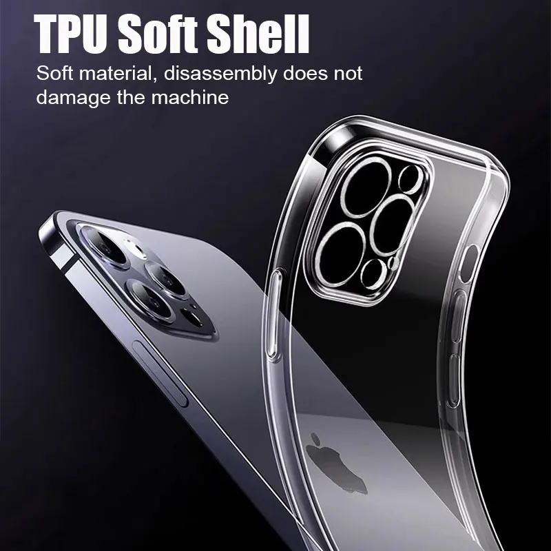 Ultra Thin Clear Silicone Phone Case - Soft Transparent Back Cover