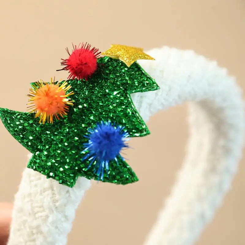 1Pc Cute Plush Antler Headband Christmas Decorations For Home Girl Children Christmas Gift Party Decoration Supplies