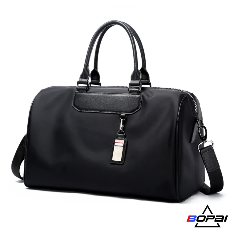 BOPAI Fashion Vintage Canvas Travel Bags Men Duffel Bag Travel Tote Large Capacity Carry on