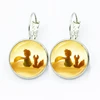 New Arrival Le Petit Prince Round Stud Earring The Little Prince Jewelry Fairy Tale Glass Cabochon Womens Earrings Gift 2