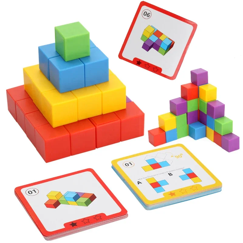 Montessori-Magic-Block-Puzzle-Toy-Spatial-Logical-Thinking-Training ...