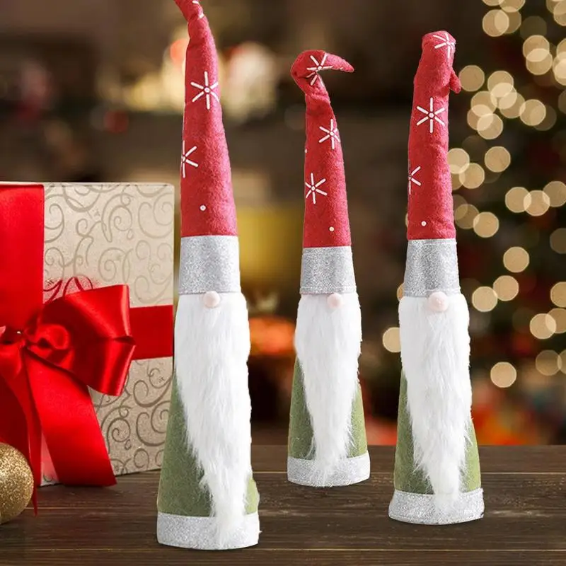 

Шведский эльф, карликовые плюшевые украшения на Рождество, Милые новогодние безликие украшения из искусственного плюша в виде гнома