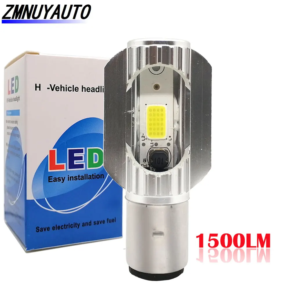 Faro Led Per Moto H4 Led 12W Cob Led Light Per Atv H6 Ba20D Led Scooter Moto Fendinebbia Moto Faro 12V