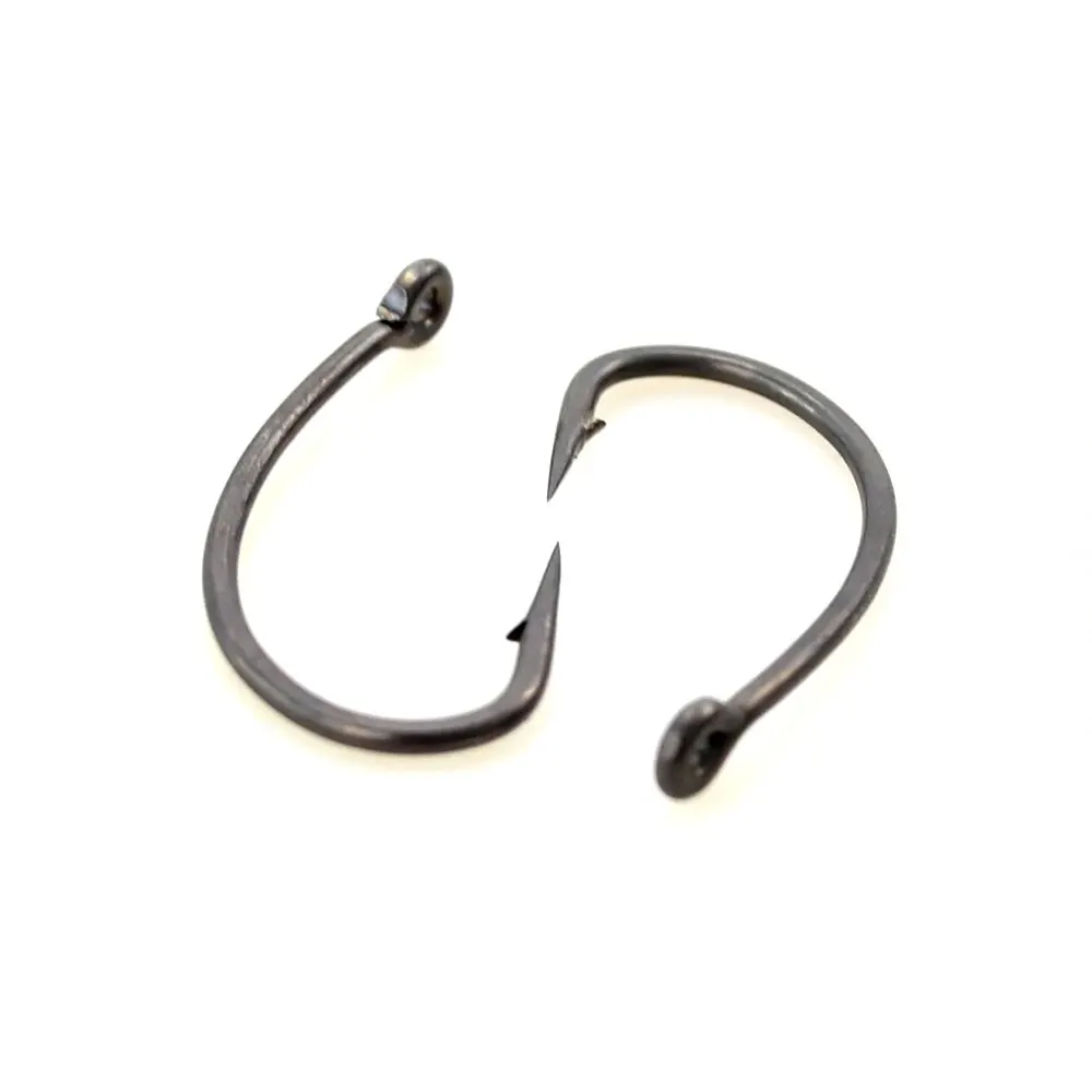 15x Carp Fishing Hooks Hirisi With Eye Micro Barb High Carbon Steel PTFE Coated Fishing Accessories X915