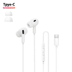 Enhanced USB - C Wired Headphones with HiFi Bass Stereo Earbuds (Type C3 Plug)