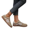 Mix Color Women's Autumn Sneakers Fashion Splicing Flat Heel Vulcanized Shoes Female Lace-Up Non-Slip Pu Leather Casual Shoes 5