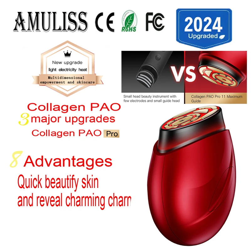 Amuliss 2024 RF beauty health Instrument Facial Machine Skin Care Anti Aging Device Multi-functional Home Use Beauty Equipment hud head up display multi functional a430g vehicle general gps instrument beidou chip altitude instrument hd digital display