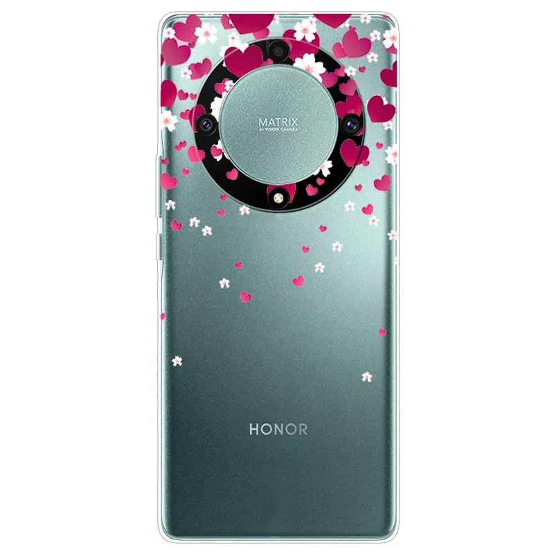 Cartoon Clear Soft Silicone TPU Phone Case for Honor Magic 5 Lite 5G