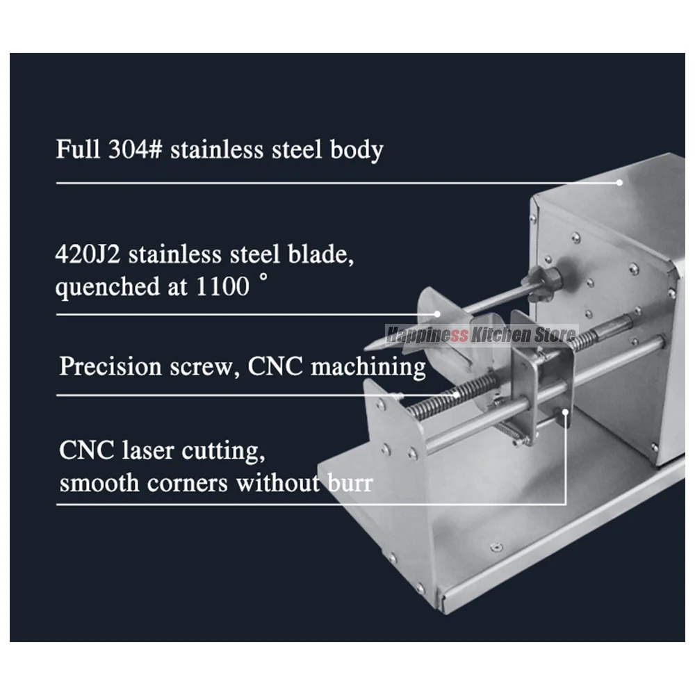 Commercial Potato Slicers Electric Potato Fries Cutter Stainless Steel Shredder Rotary Wedge Cutter 110-240V
