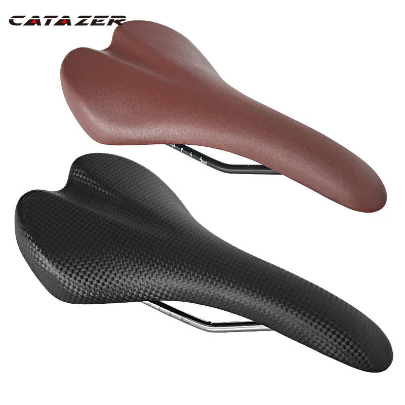 

Велосипедное седло из ПВХ, кожаное седло для горного и шоссейного велосипеда, мягкое удобное Велосипедное Сиденье, 2 цвета, велосипедное седло