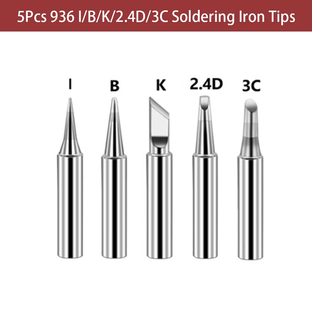 Copper Soldering Iron Head Set 936 Copper Soldering Iron Tip B K 2