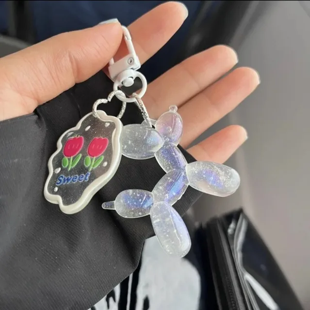 Glow Balloon Dog Keychain 4